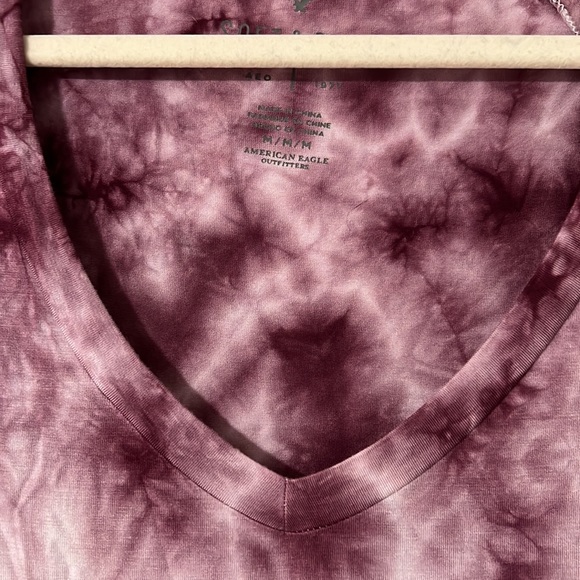 Pink tie-dye short sleeve shirt - Picture 2 of 3